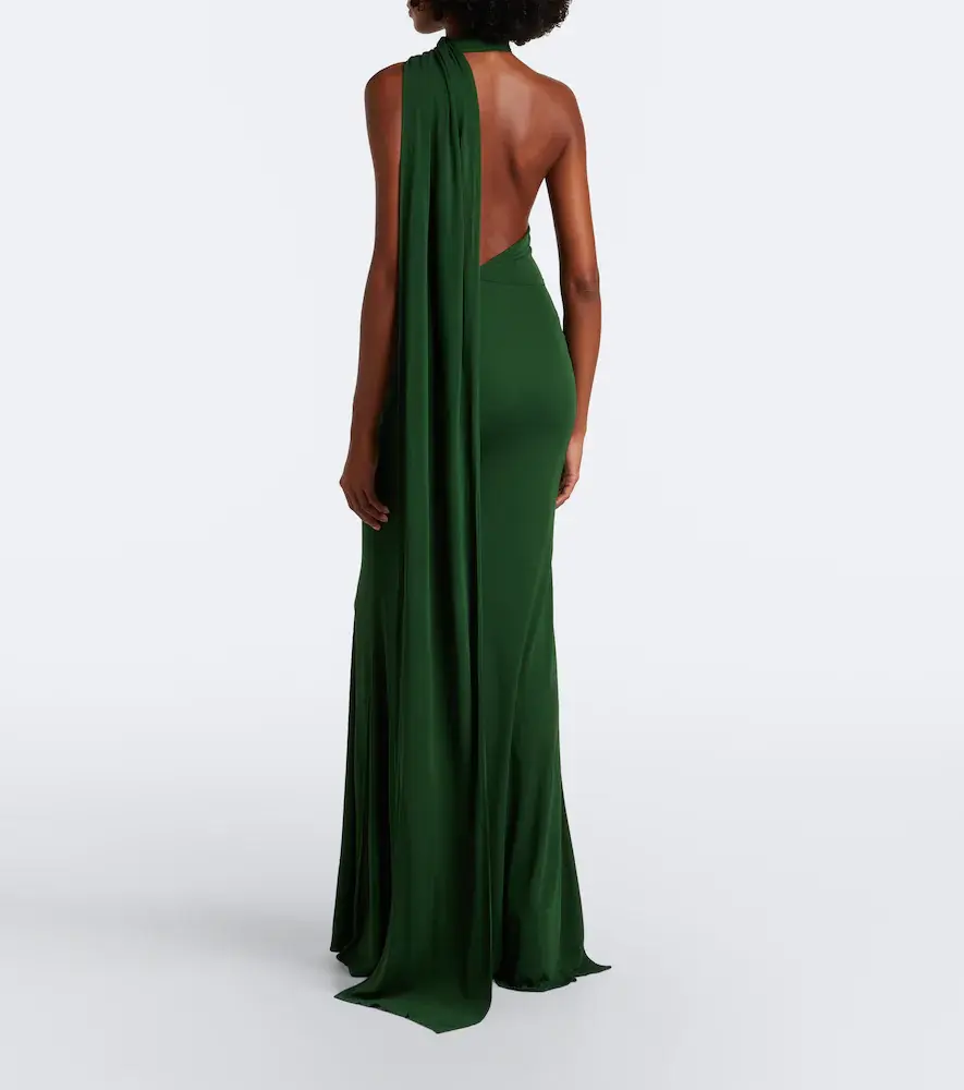 Alex Perry One-shoulder jersey gown | Thumbnail 4