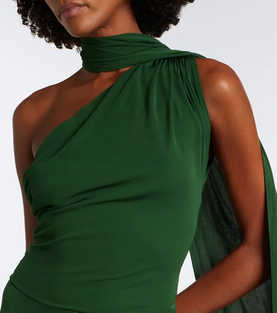 Alex Perry One-shoulder jersey gown | Thumbnail 5