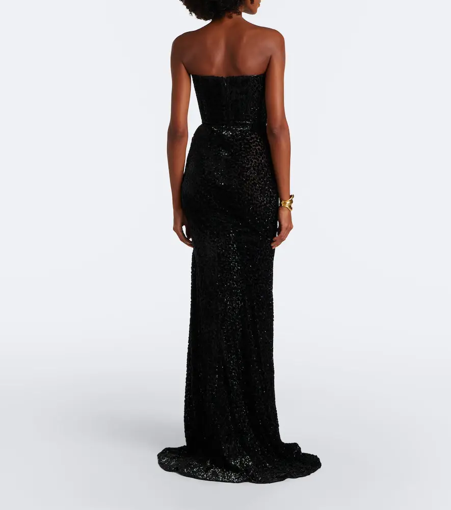 Alex Perry Devoré bustier gown | Thumbnail 2