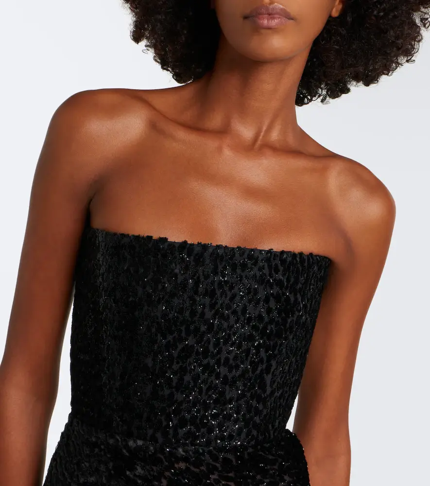 Alex Perry Devoré bustier gown | Thumbnail 4