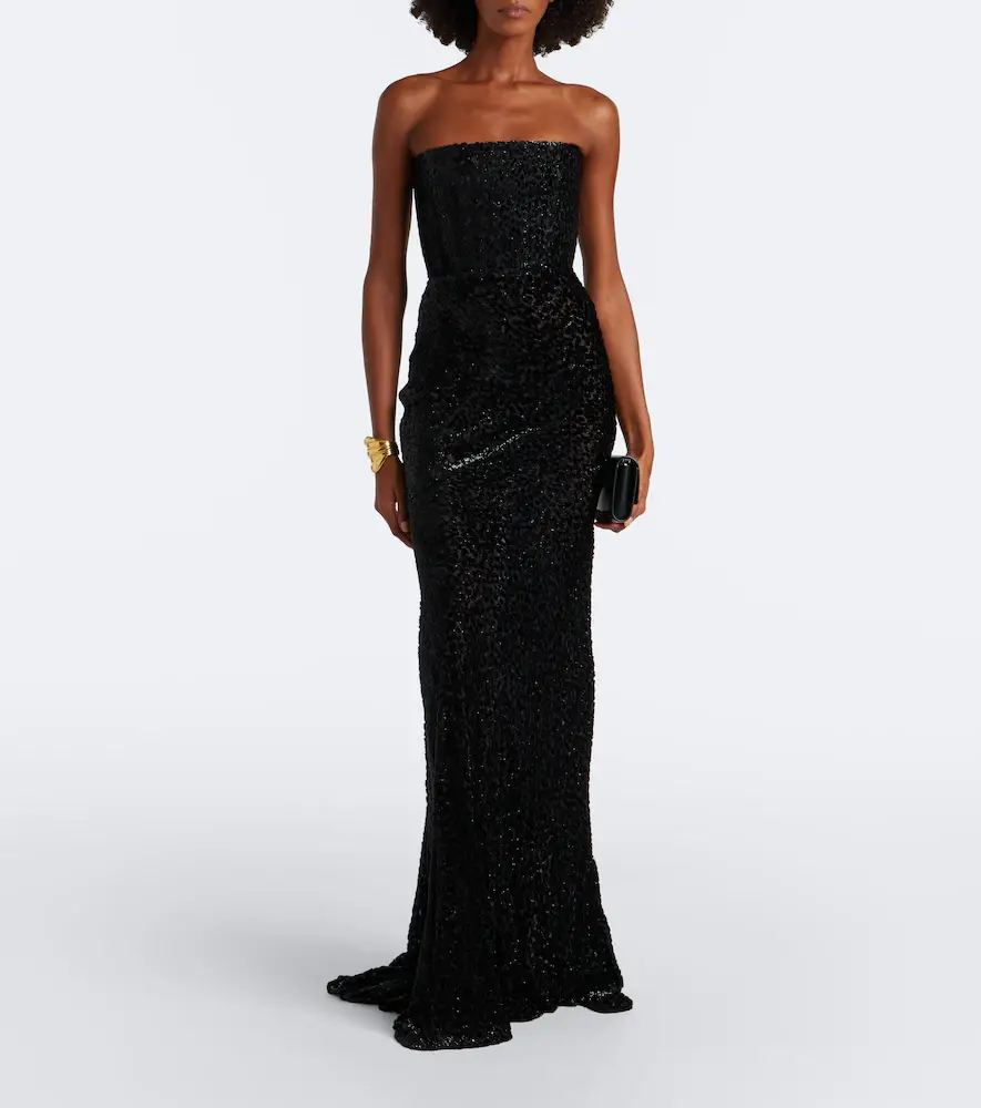 Alex Perry Devoré bustier gown | Thumbnail 5