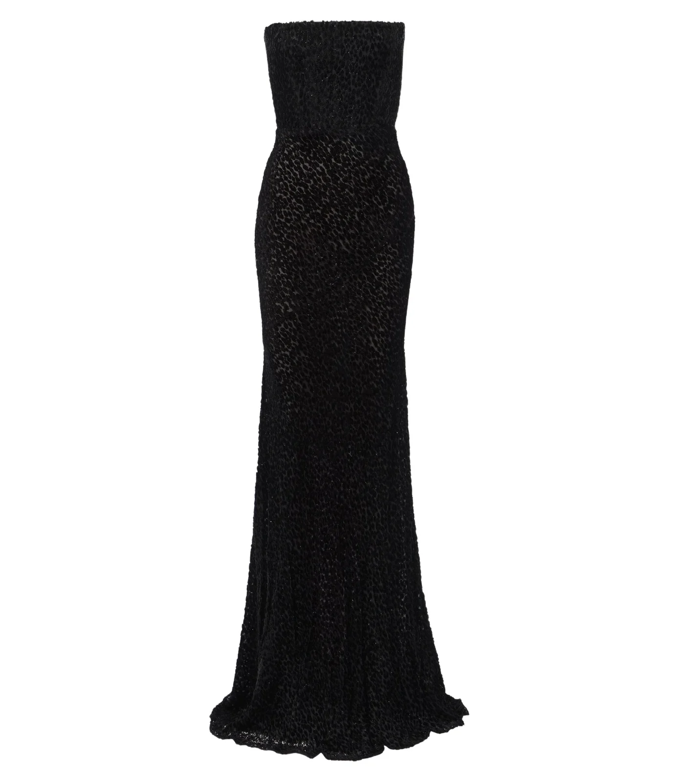 Devoré bustier gown
