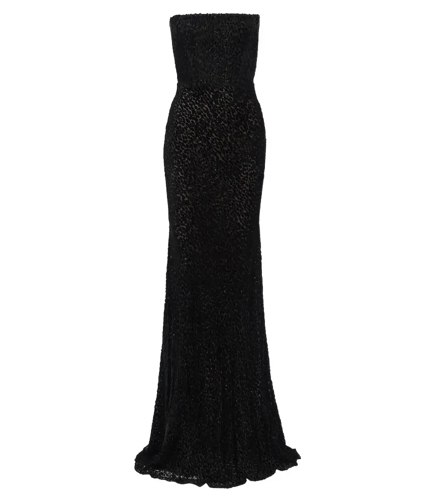 Alex Perry Devoré bustier gown