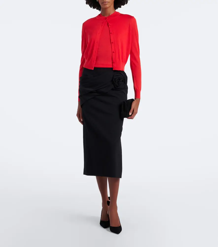 Carolina Herrera Wool and silk-blend top | Thumbnail 2