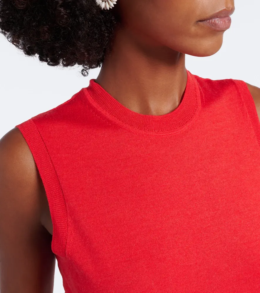 Carolina Herrera Wool and silk-blend top | Thumbnail 3