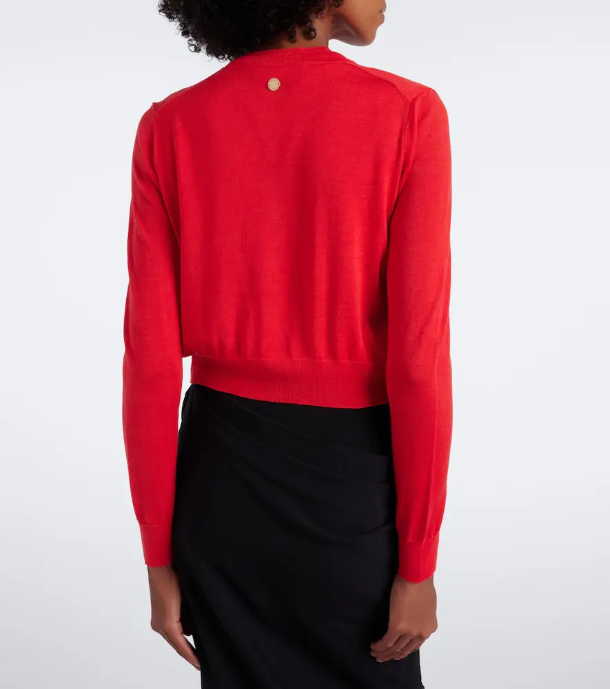 Carolina Herrera Wool and silk-blend cardigan | Thumbnail 2 Carolina Herrera Wool and silk-blend cardigan | Thumbnail 2