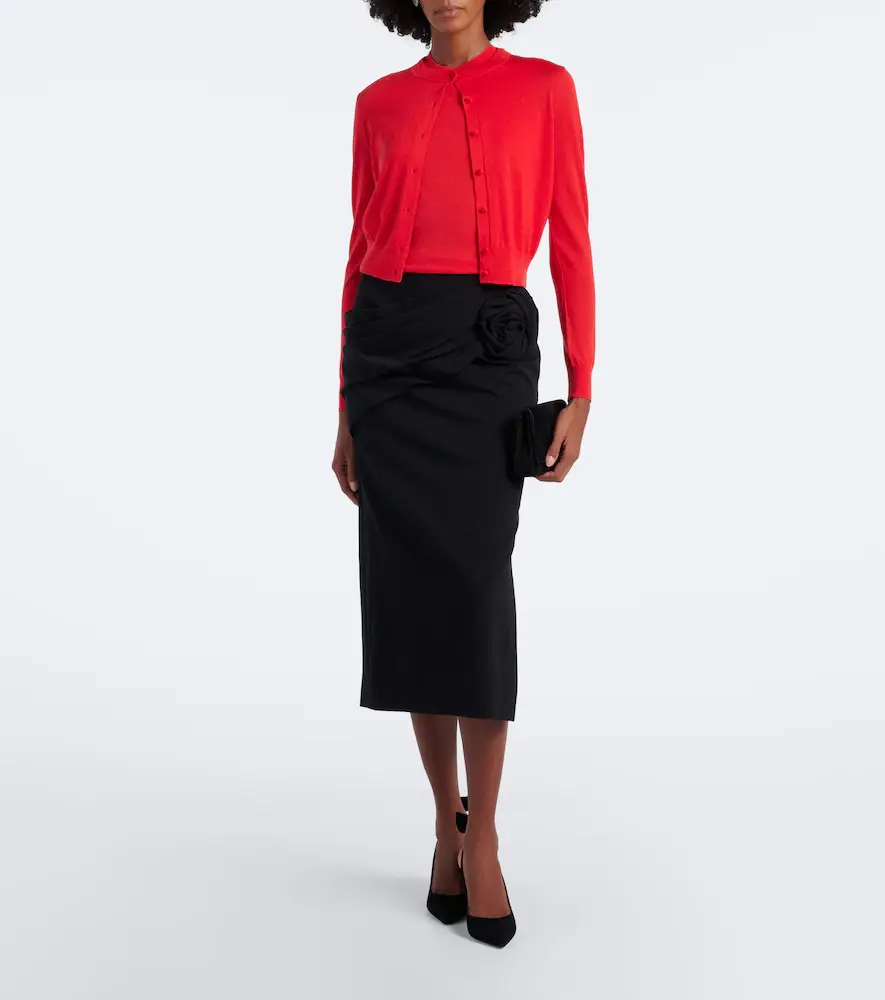 Carolina Herrera Wool and silk-blend cardigan | Thumbnail 5 Carolina Herrera Wool and silk-blend cardigan | Thumbnail 5
