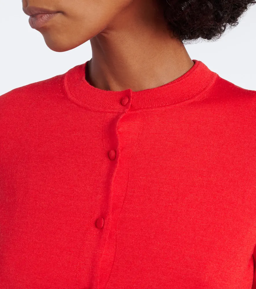 Carolina Herrera Wool and silk-blend cardigan | Thumbnail 6 Carolina Herrera Wool and silk-blend cardigan | Thumbnail 6