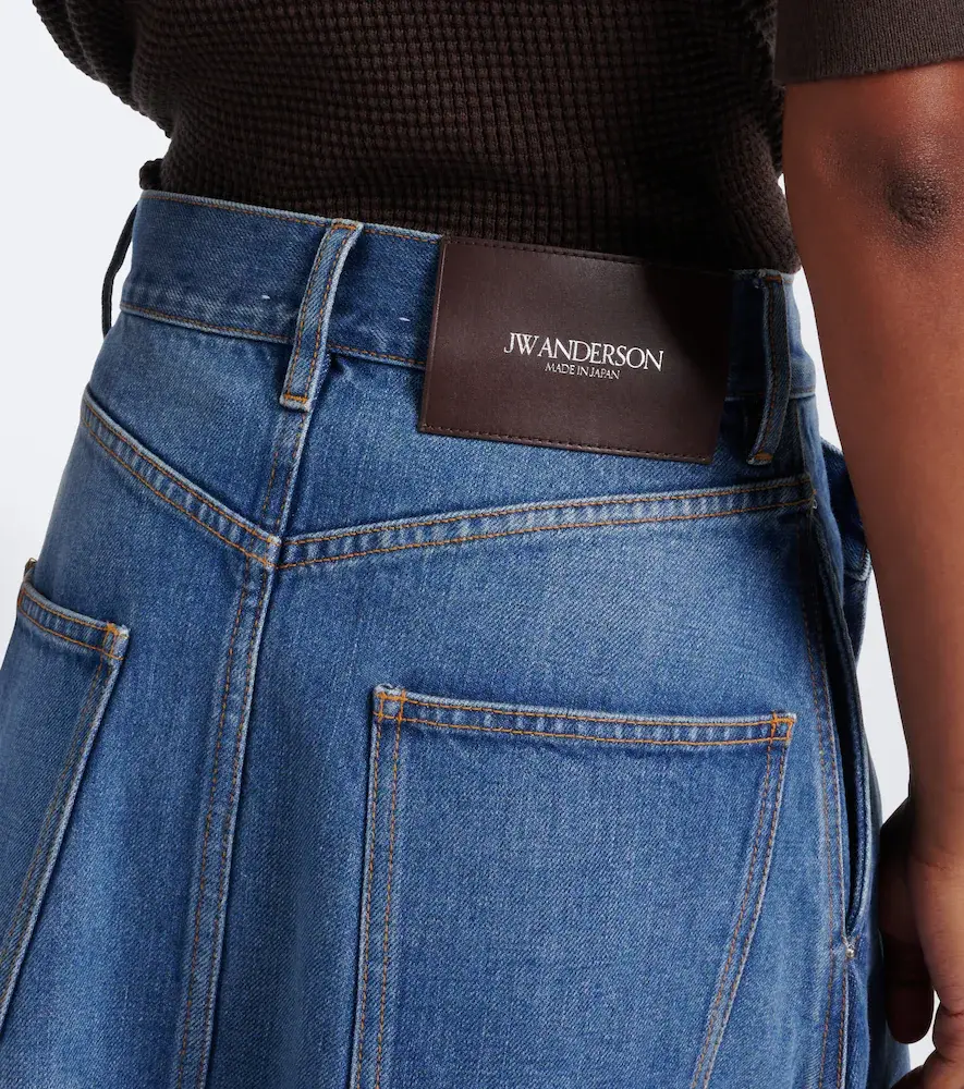 JW Anderson Asymmetric draped denim midi skirt | Thumbnail 2 JW Anderson Asymmetric draped denim midi skirt | Thumbnail 2