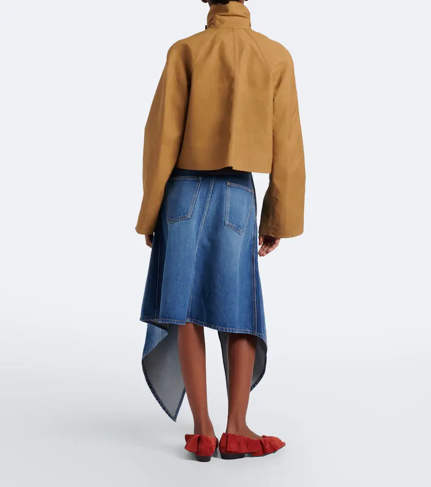 JW Anderson Asymmetric draped denim midi skirt | Thumbnail 5 JW Anderson Asymmetric draped denim midi skirt | Thumbnail 5