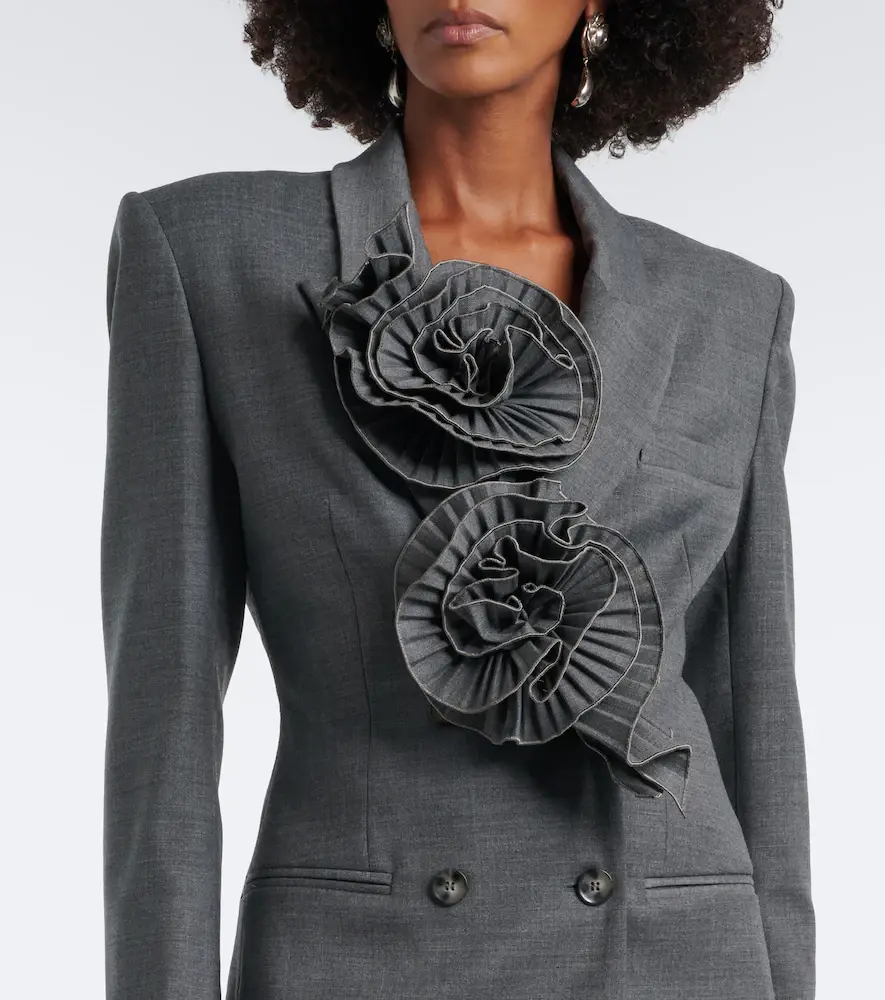 BLUMARINE Floral-appliqué blazer | Thumbnail 4