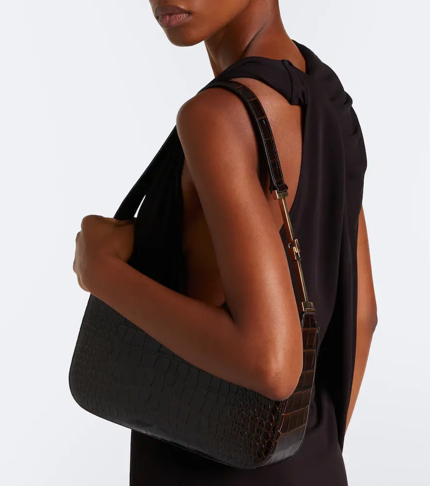 Tom Ford Arc Small croc-effect leather shoulder bag | Thumbnail 4 Tom Ford Arc Small croc-effect leather shoulder bag | Thumbnail 4