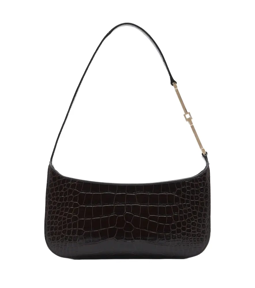 Arc Small croc-effect leather shoulder bag Arc Small croc-effect leather shoulder bag