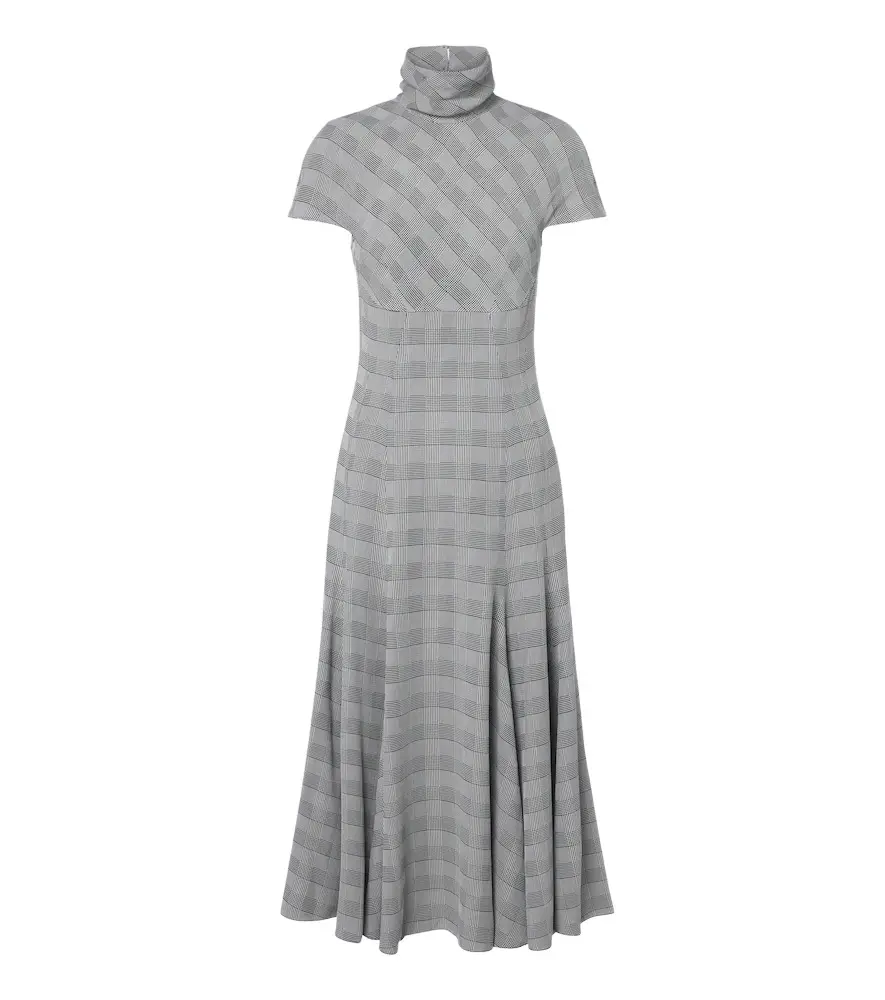 Thea Prince of Wales check midi dress Thea Prince of Wales check midi dress