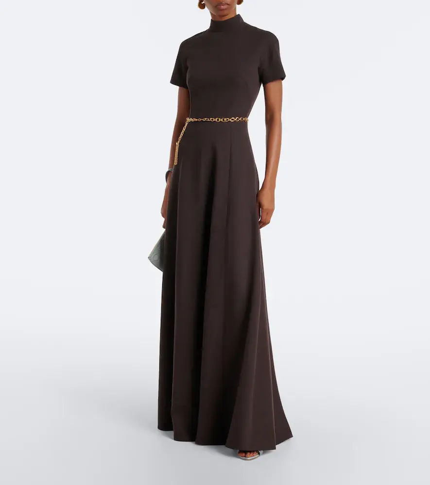 Emilia Wickstead Malinda wool crêpe maxi dress | Thumbnail 3 Emilia Wickstead Malinda wool crêpe maxi dress | Thumbnail 3
