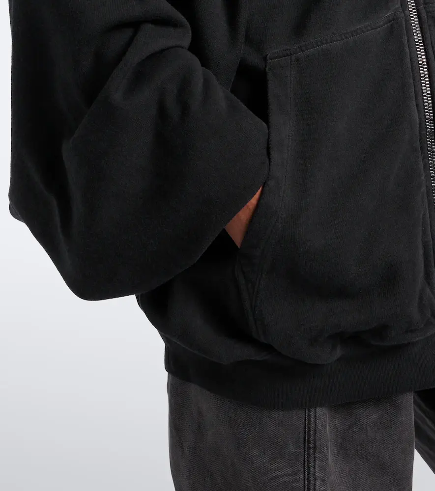 Rick Owens DRKSHDW Hun cotton zip-up hoodie | Thumbnail 3 Rick Owens DRKSHDW Hun cotton zip-up hoodie | Thumbnail 3