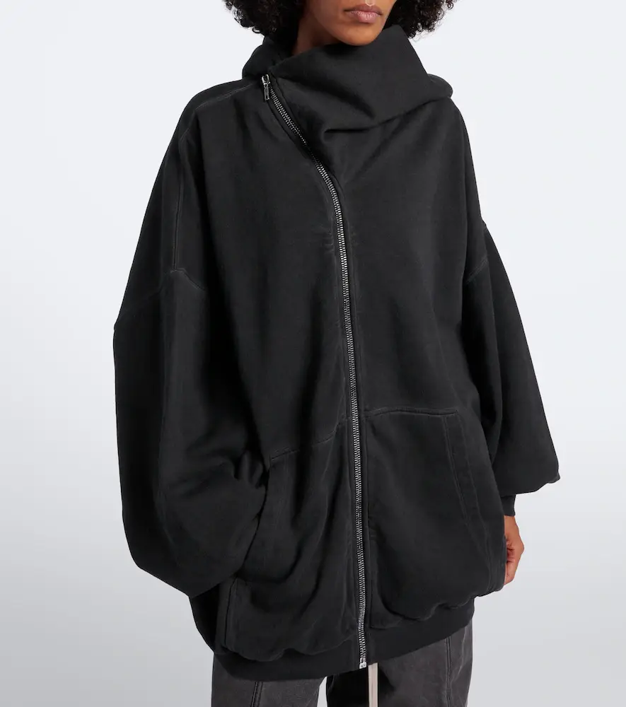 Rick Owens DRKSHDW Hun cotton zip-up hoodie | Thumbnail 5 Rick Owens DRKSHDW Hun cotton zip-up hoodie | Thumbnail 5