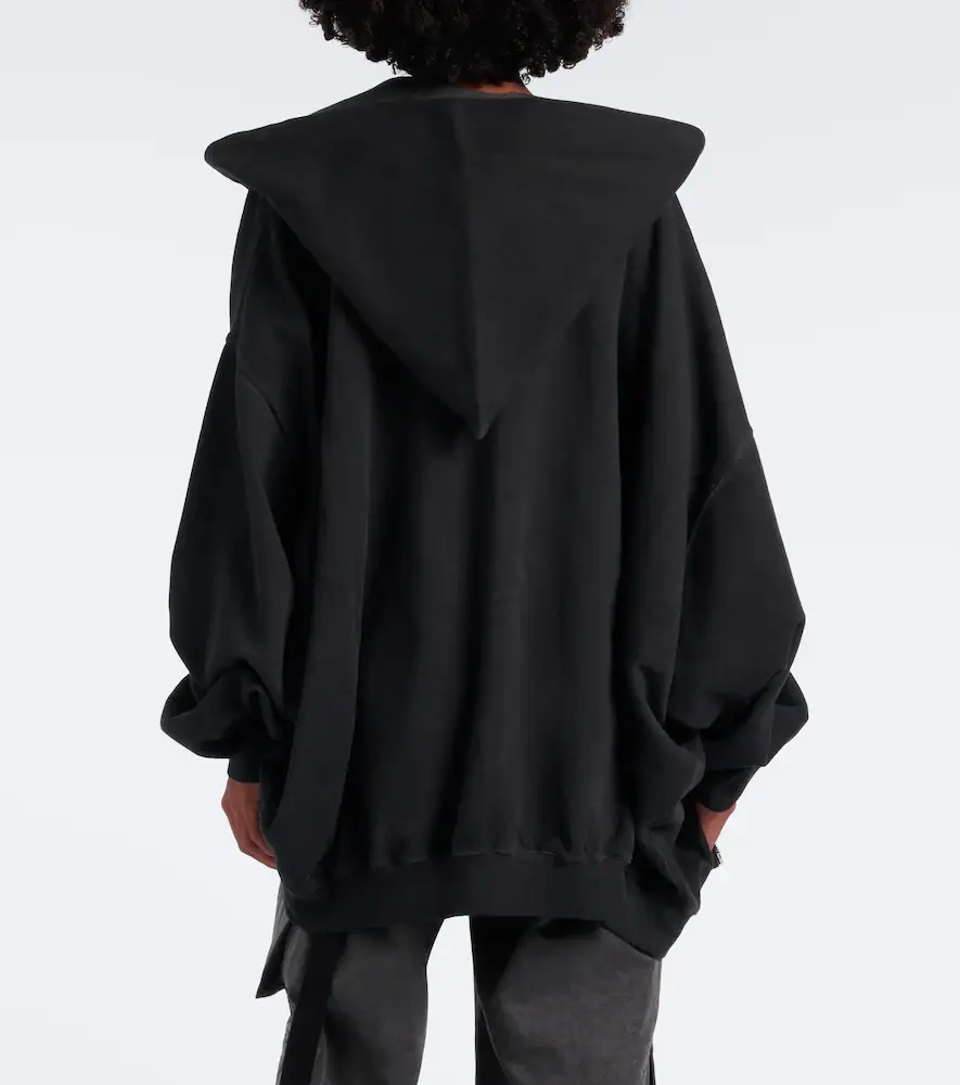 Rick Owens DRKSHDW Hun cotton zip-up hoodie | Thumbnail 6 Rick Owens DRKSHDW Hun cotton zip-up hoodie | Thumbnail 6