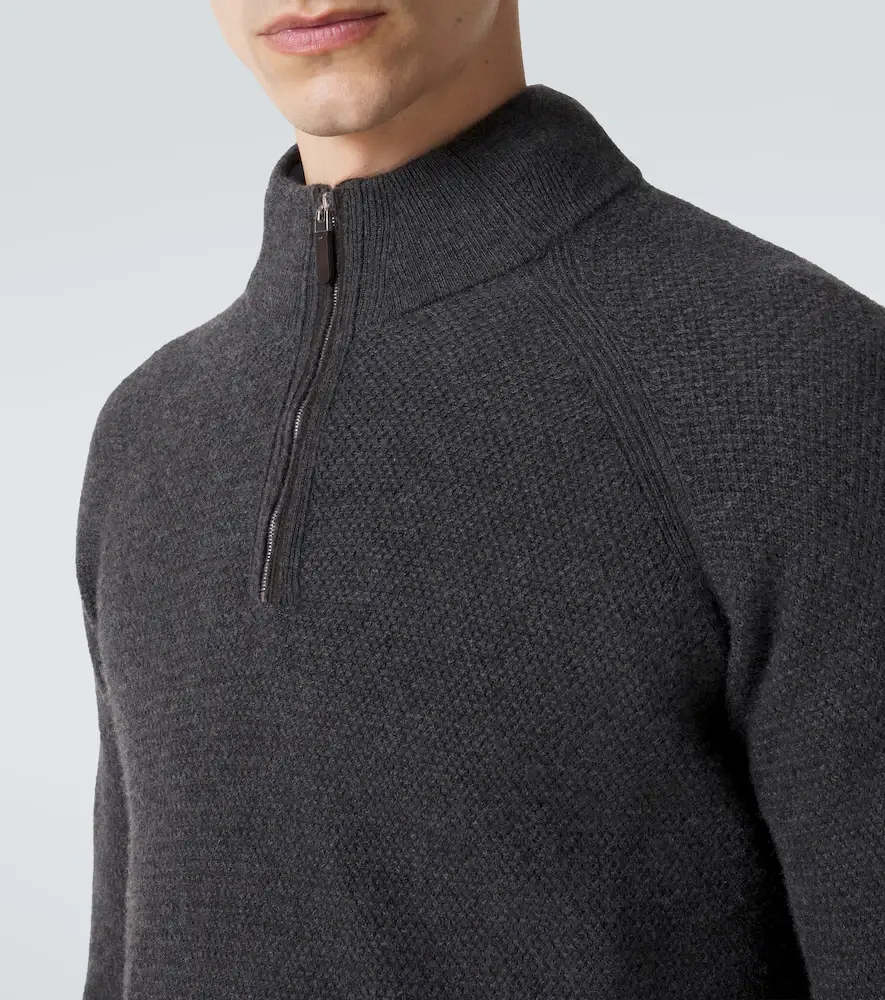 Zegna Cashmere half-zip sweater | Thumbnail 2 Zegna Cashmere half-zip sweater | Thumbnail 2