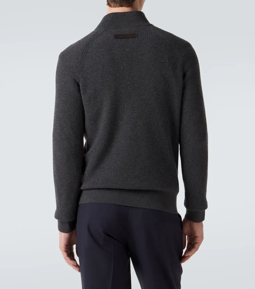 Zegna Cashmere half-zip sweater | Thumbnail 3 Zegna Cashmere half-zip sweater | Thumbnail 3