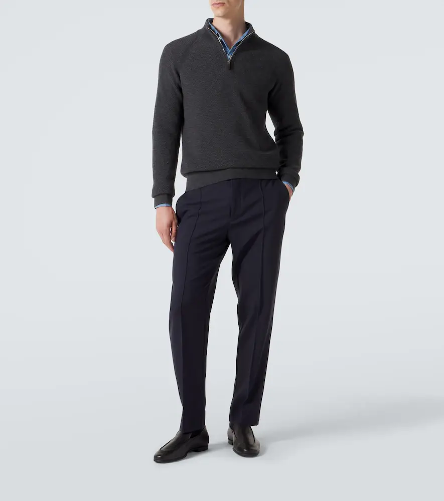 Zegna Cashmere half-zip sweater | Thumbnail 6 Zegna Cashmere half-zip sweater | Thumbnail 6