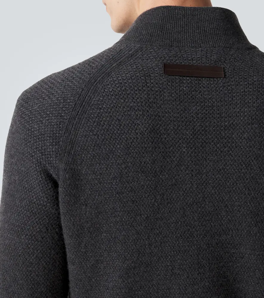 Zegna Cashmere half-zip sweater | Thumbnail 7 Zegna Cashmere half-zip sweater | Thumbnail 7