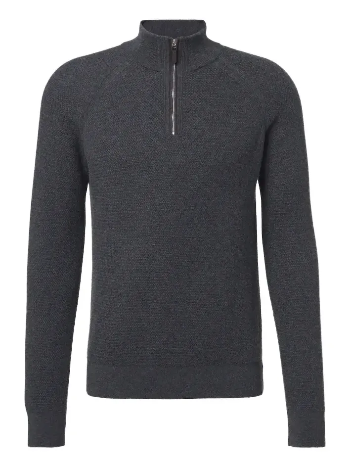 Zegna Cashmere half-zip sweater