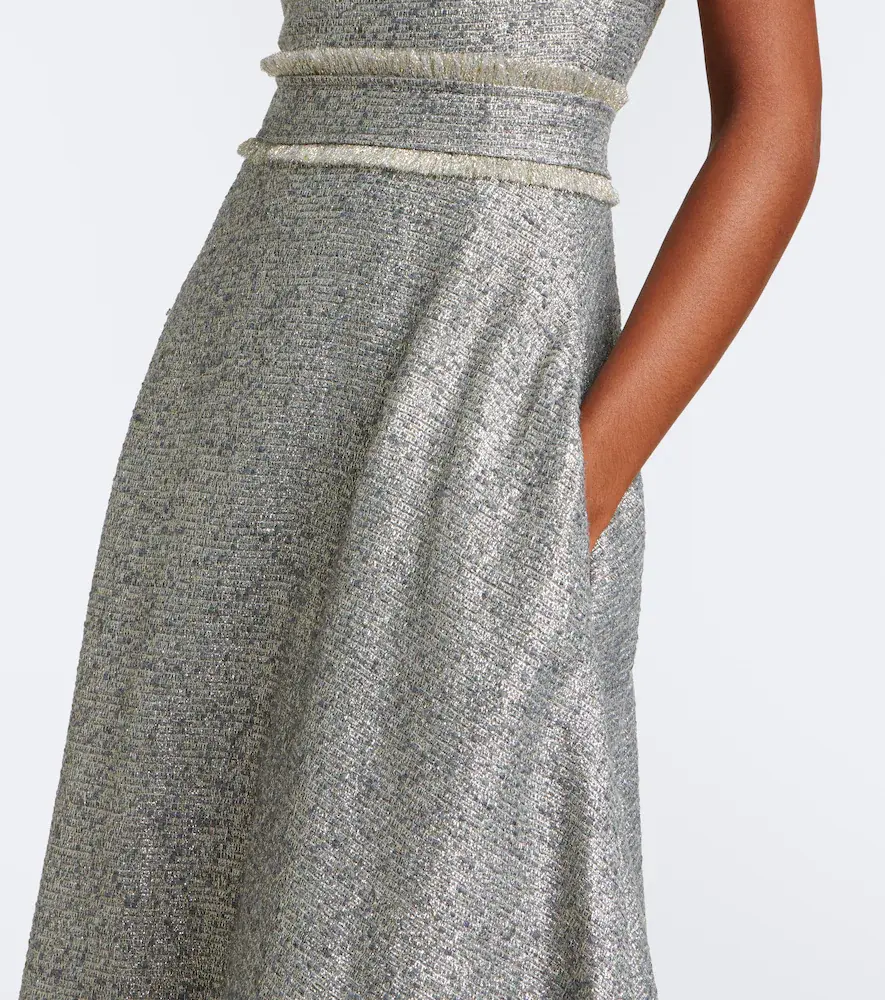 Safiyaa Ornette tweed midi dress | Thumbnail 2 Safiyaa Ornette tweed midi dress | Thumbnail 2