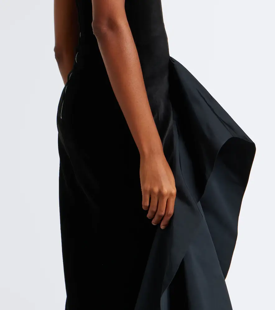 Safiyaa Fianne velvet and faille corset gown | Thumbnail 5 Safiyaa Fianne velvet and faille corset gown | Thumbnail 5