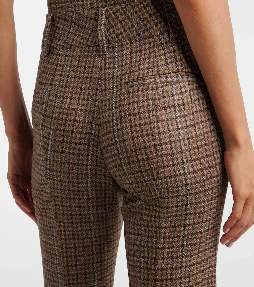 Gabriela Hearst Rhein checked wool and cashmere flared pants | Thumbnail 3 Gabriela Hearst Rhein checked wool and cashmere flared pants | Thumbnail 3