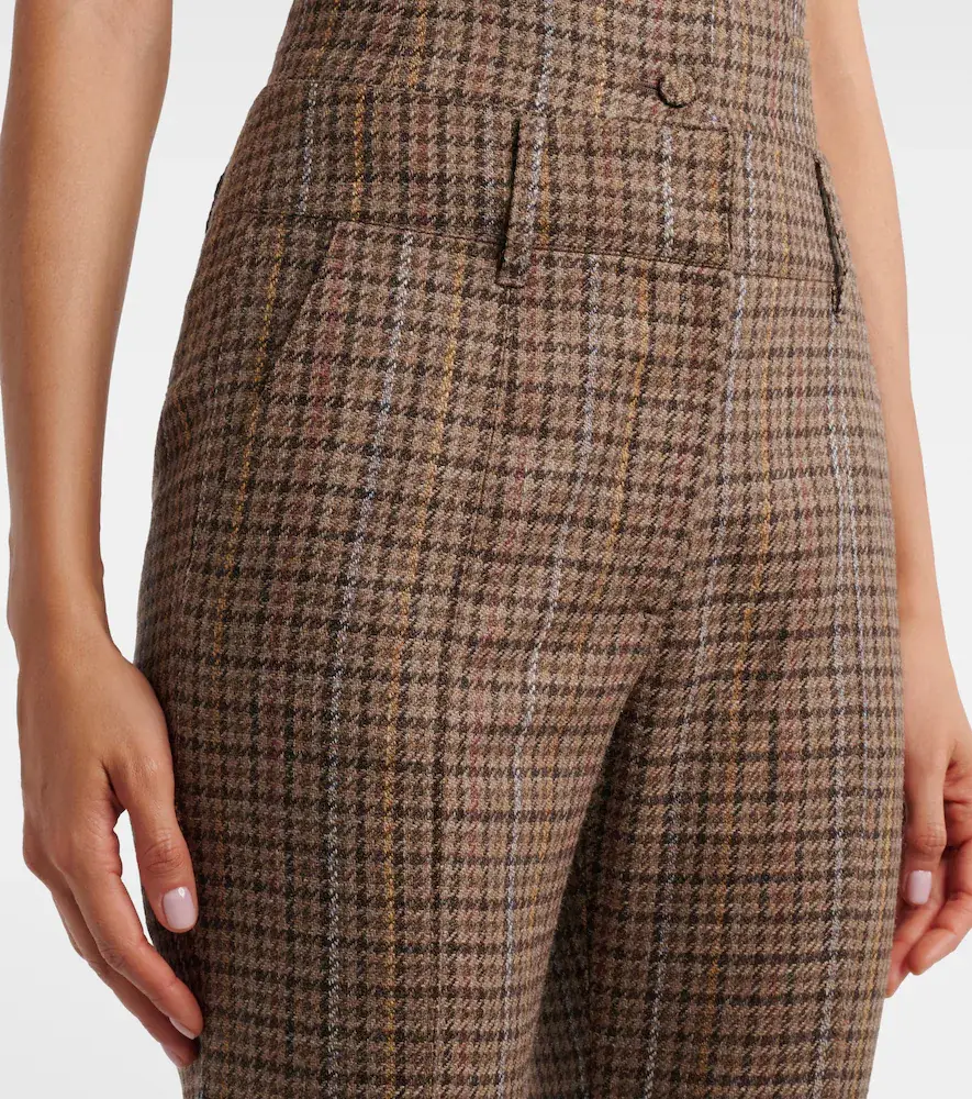 Gabriela Hearst Rhein checked wool and cashmere flared pants | Thumbnail 4 Gabriela Hearst Rhein checked wool and cashmere flared pants | Thumbnail 4