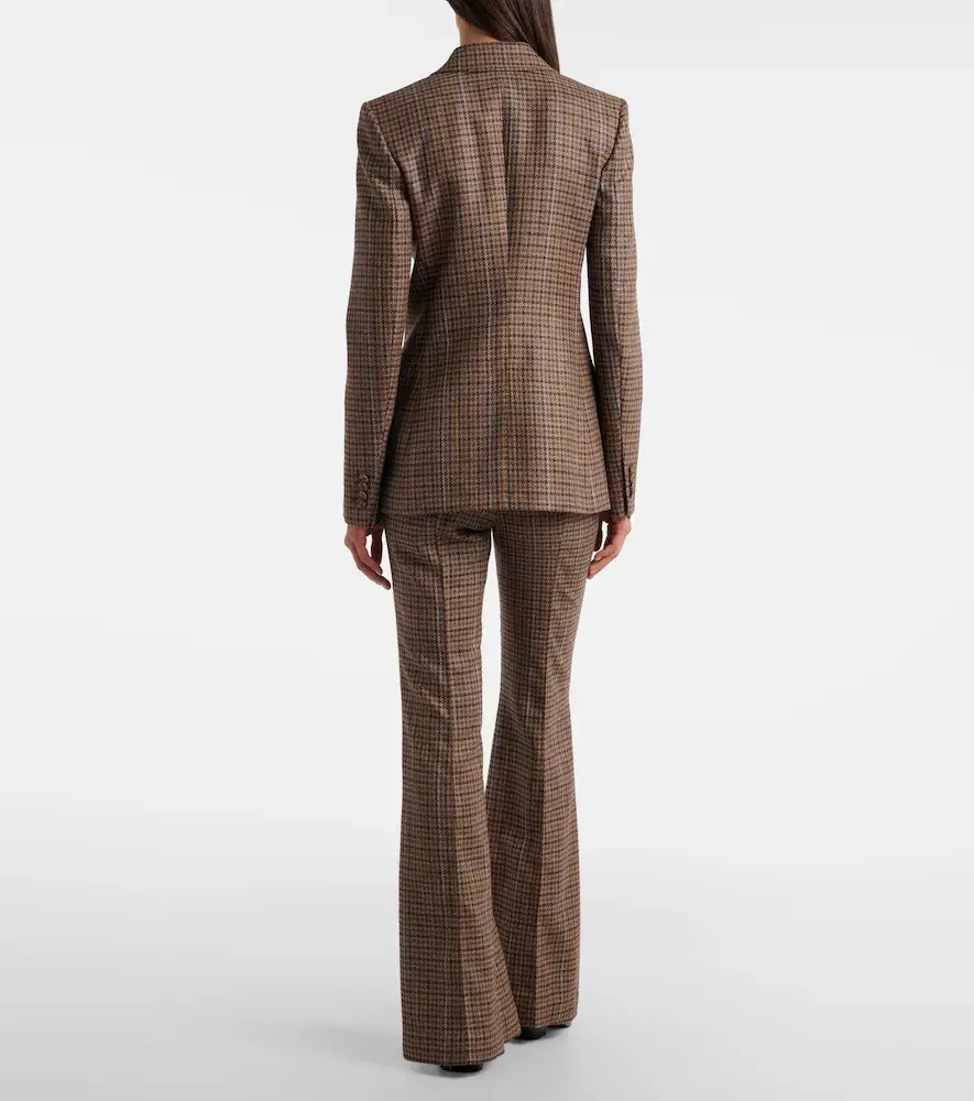 Gabriela Hearst Rhein checked wool and cashmere flared pants | Thumbnail 6 Gabriela Hearst Rhein checked wool and cashmere flared pants | Thumbnail 6