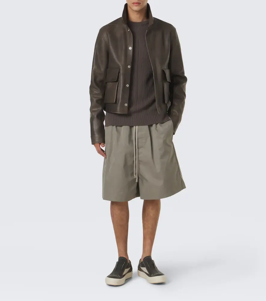 Rick Owens Faun faille Bermuda shorts | Thumbnail 2