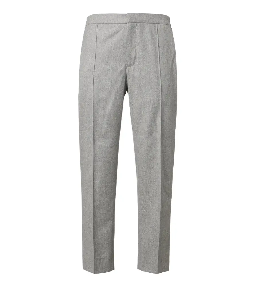 Zegna Wool, silk, and cashmere straight pants