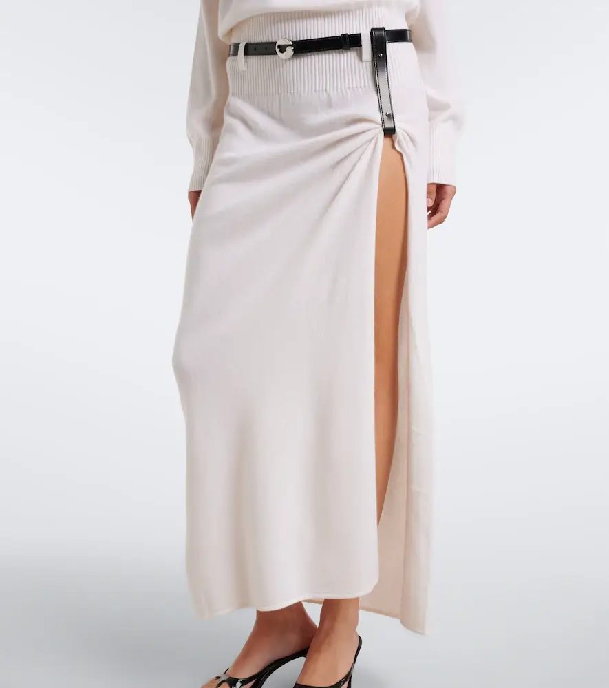 Coperni Belted wool and cashmere sweater dress | Thumbnail 4
