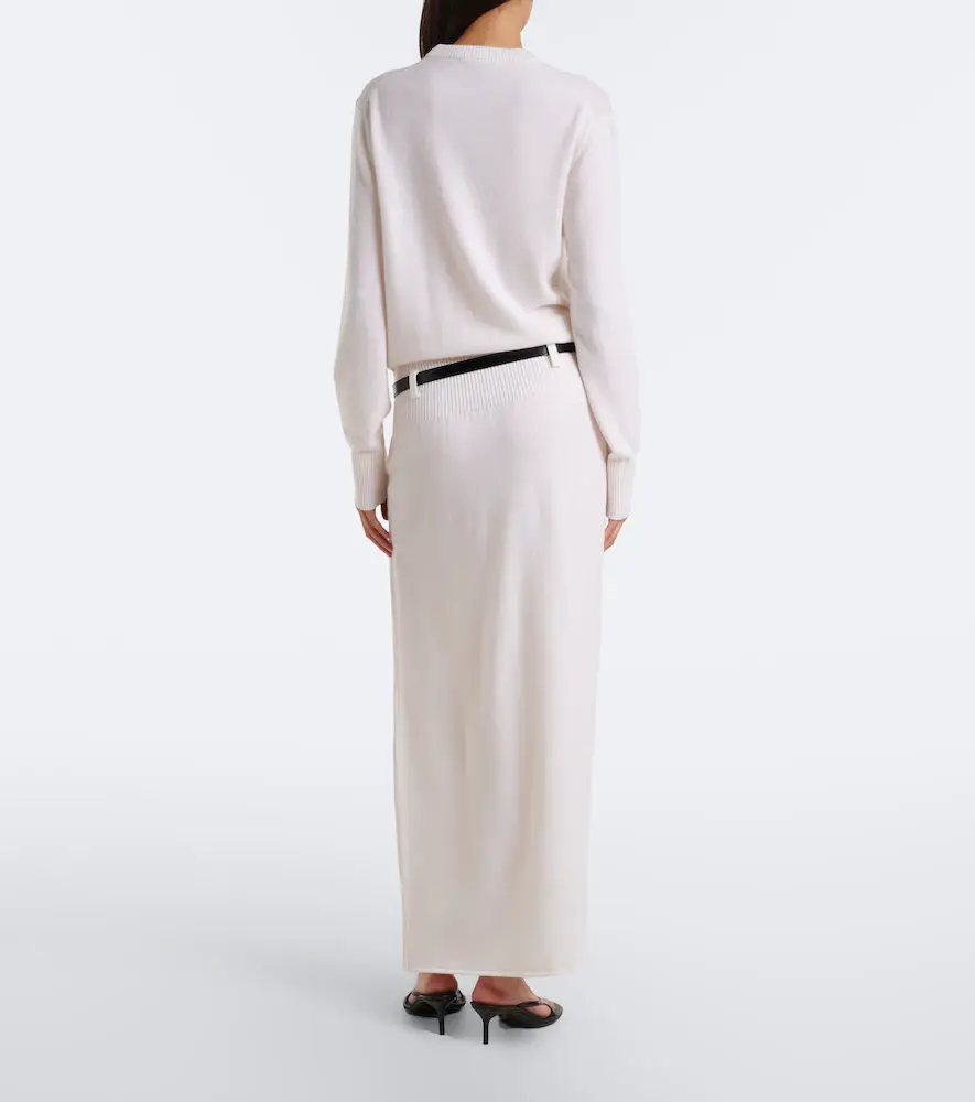 Coperni Belted wool and cashmere sweater dress | Thumbnail 5