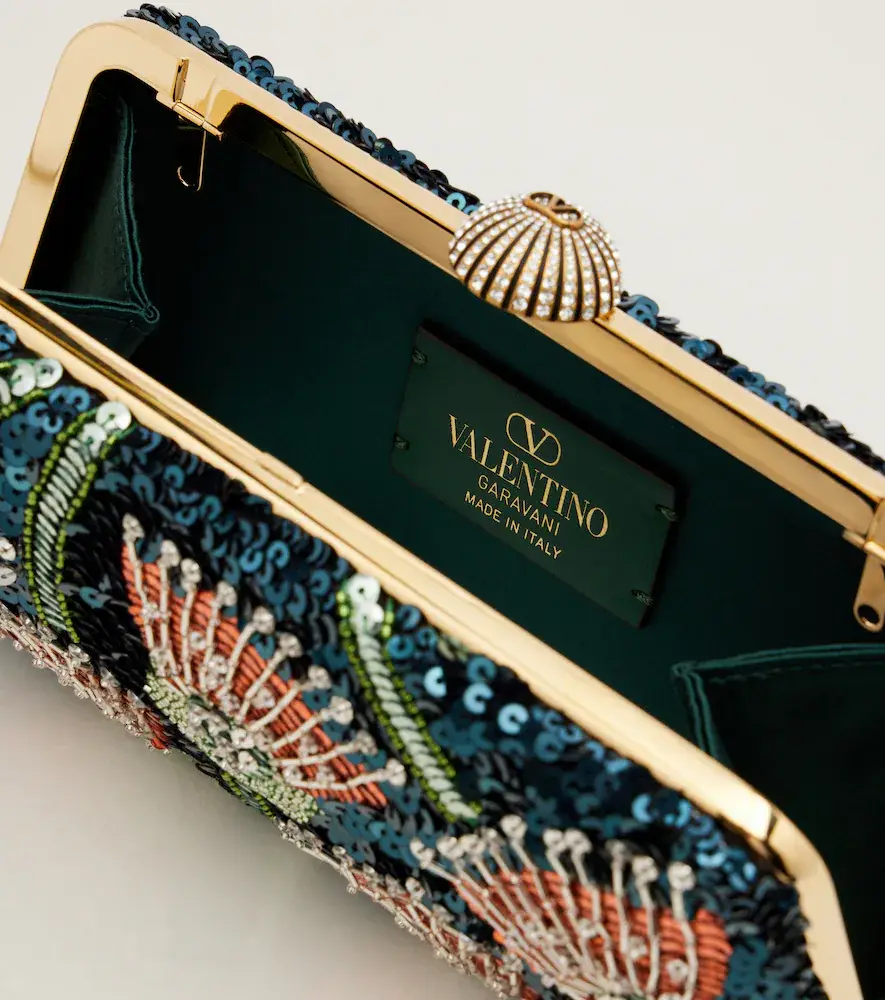 Valentino Garavani Carry Secrets embellished clutch | Thumbnail 3 Valentino Garavani Carry Secrets embellished clutch | Thumbnail 3
