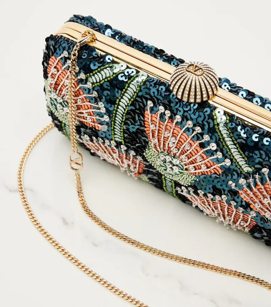 Valentino Garavani Carry Secrets embellished clutch | Thumbnail 4 Valentino Garavani Carry Secrets embellished clutch | Thumbnail 4