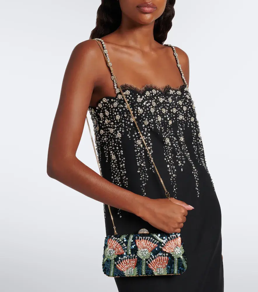 Valentino Garavani Carry Secrets embellished clutch | Thumbnail 7 Valentino Garavani Carry Secrets embellished clutch | Thumbnail 7