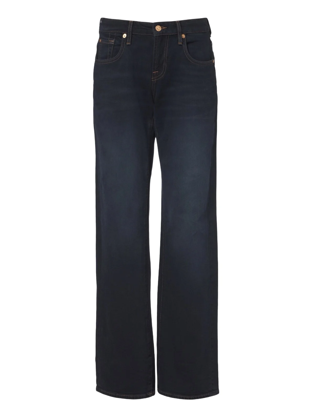 Faded straight jeans