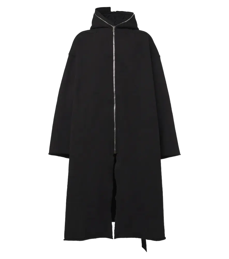 Rick Owens Gimp Wide Mac cotton overcoat