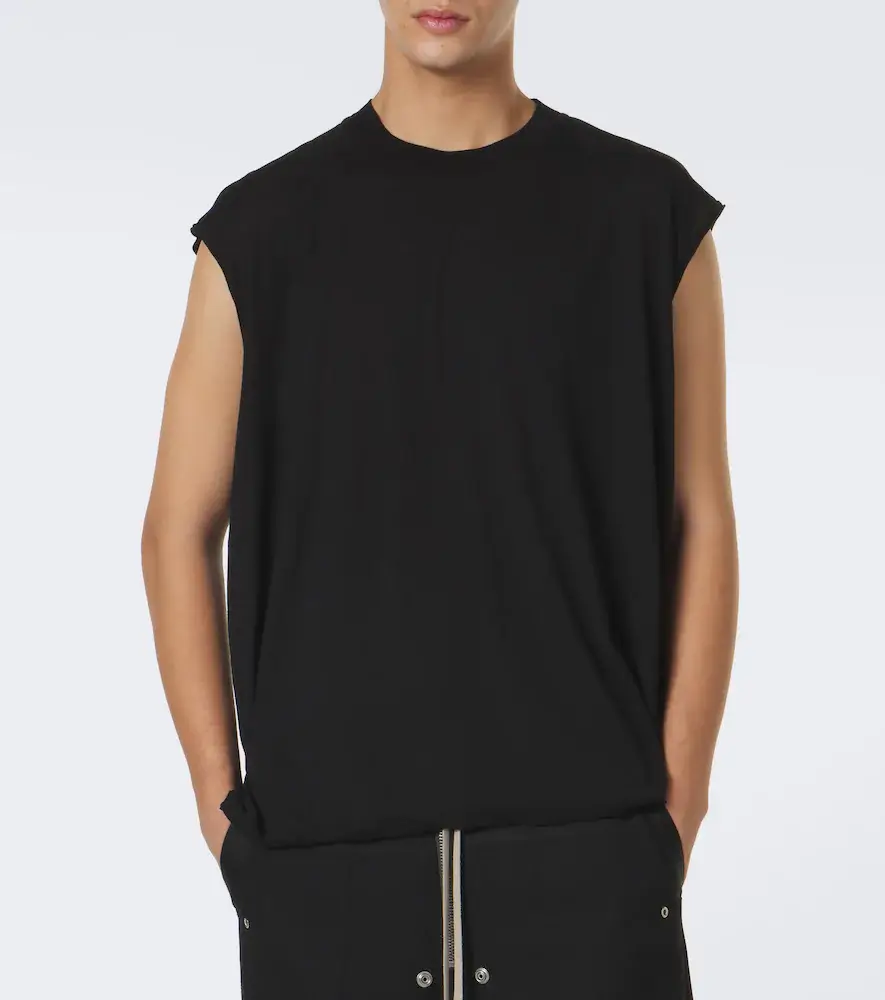 Rick Owens Dylan cotton gauze jersey top | Thumbnail 2