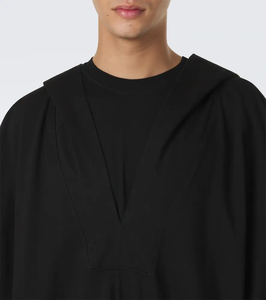 Rick Owens DRKSHDW cotton jersey hoodie | Thumbnail 2