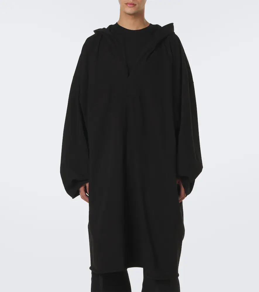 Rick Owens DRKSHDW cotton jersey hoodie | Thumbnail 4
