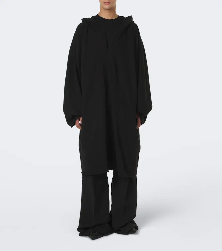 Rick Owens DRKSHDW cotton jersey hoodie | Thumbnail 5