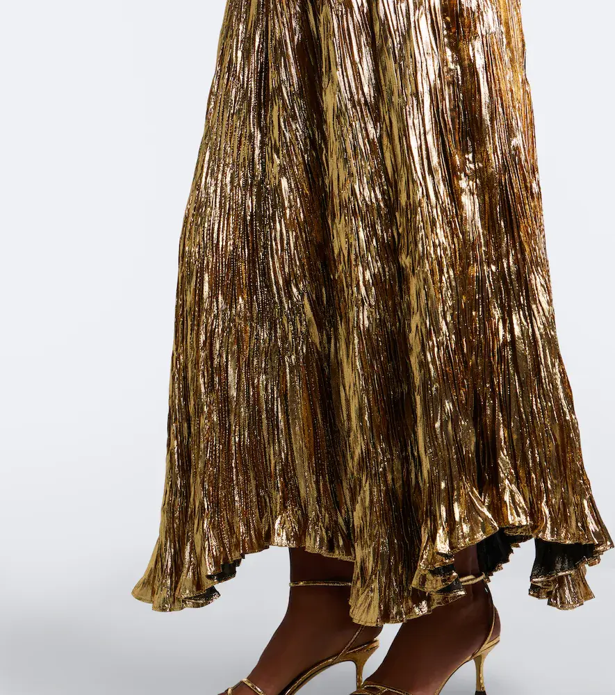 Ulla Johnson Eugenia pleated lamé gown | Thumbnail 5
