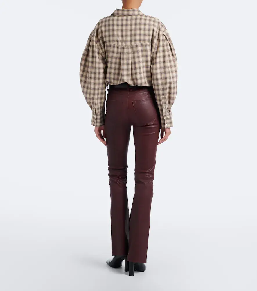 Frame Leather flared pants | Thumbnail 2