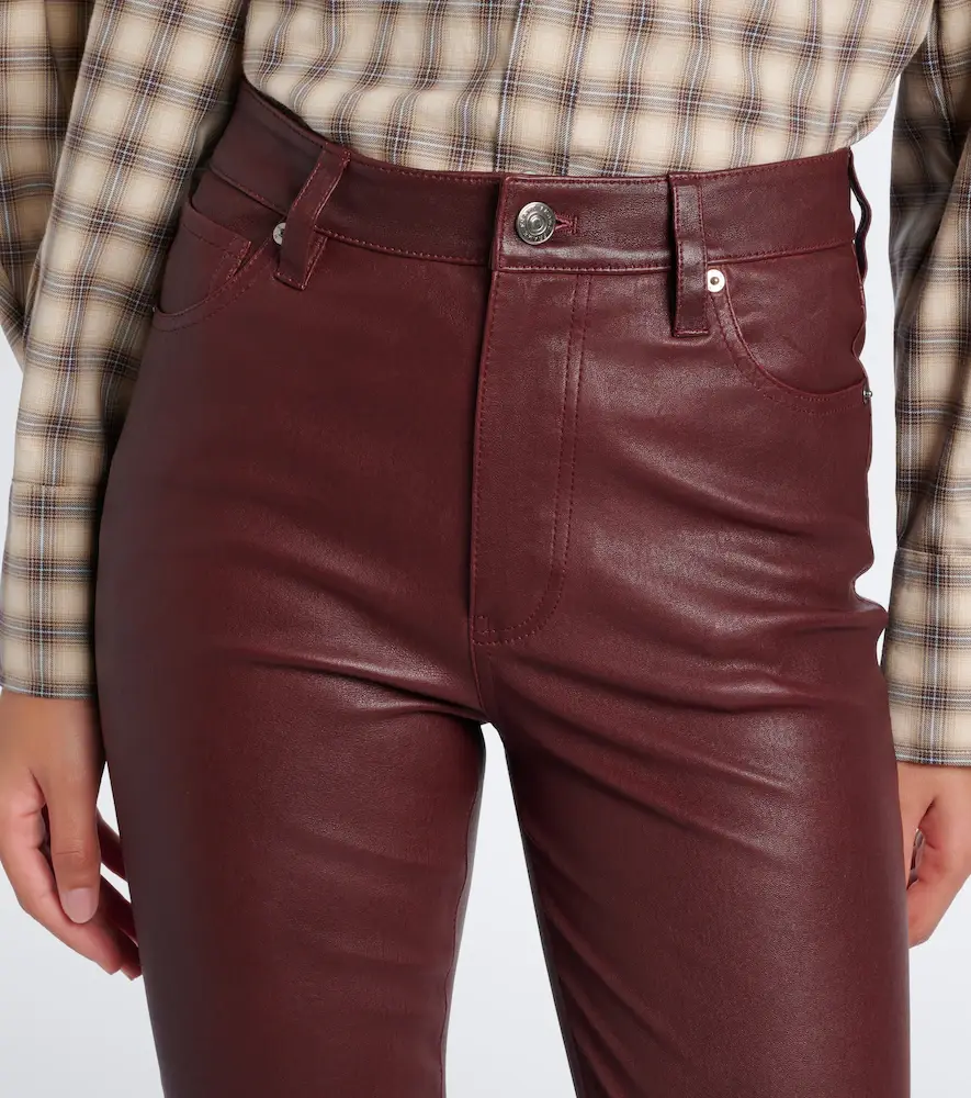 Frame Leather flared pants | Thumbnail 4