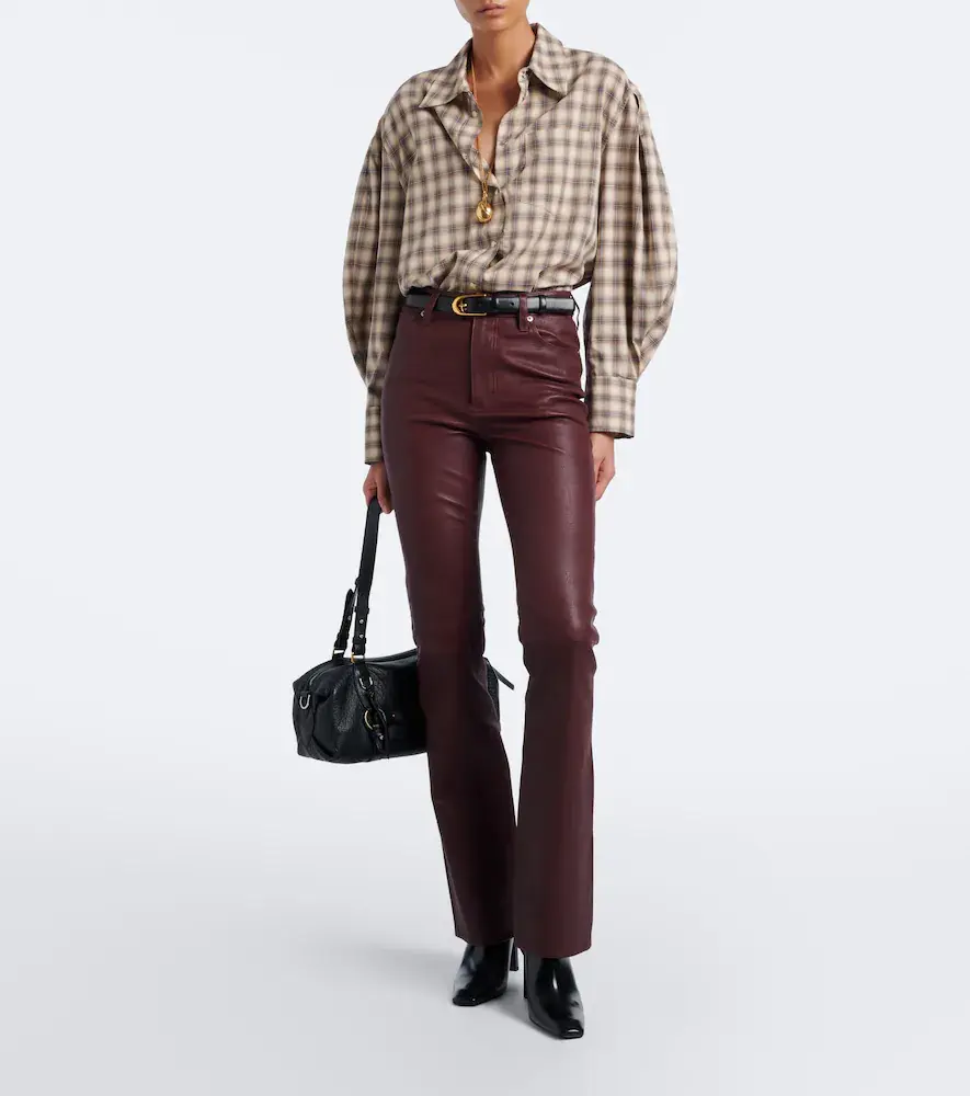 Frame Leather flared pants | Thumbnail 5