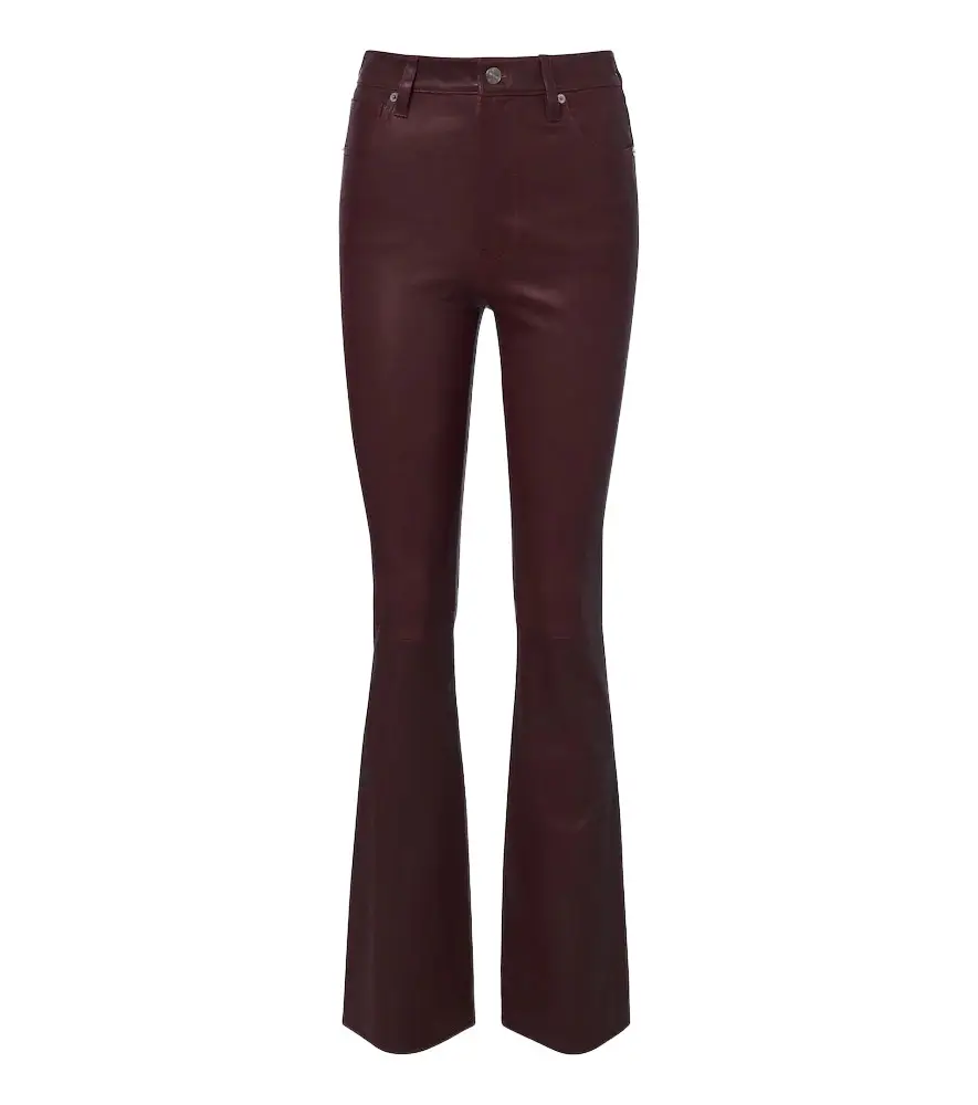 Leather flared pants Leather flared pants